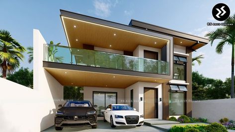 ouse Design l Modern 2-storey House l 4 Bedrooms l 3 T&B's Lot size: 13metersx 17.5 meters= 227.5 sqm (lot area) Spaces: Ground floor: =127.5 sqm -Entry porch -Living area -Dining area - Kitchen -1 Bedroom/Guest room -1 common T&B - Service area -2 Car Garage Second floor: =110 sqm -Family hall --Masters Bedroom with T&B -2 Bedrooms -Common T&B -Balcony #modernhouse #2storeyhousedesign #housedesignideas #housedesigns2022 #minimalisthouse #2storey #pinoyhouse #housetrends @RS Arch Designs Masters Bedroom, 3 Storey House Design, Arch Designs, Entry Porch, Function Hall, Service Area, 2 Storey House Design, Porch Living, 2 Storey House