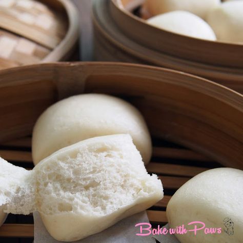 Sourdough Mantou (Sourdough Steamed Buns) Sourdough Steamed Buns, Sourdough Bao Buns, Chinese Steam Bun Recipe, Steam Buns Recipe, Chinese Bun, Steamed Pork Buns, Steamed Bao, Natural Yeast, Starter Recipes