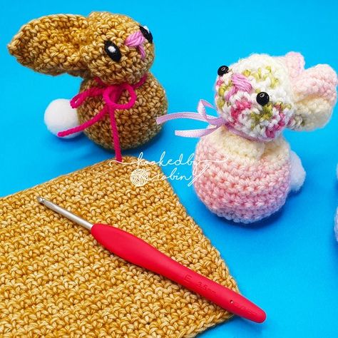 Crochet a Bunny from a Square! — Hooked by Robin Easter Bunny Basket Crochet, Crochet A Bunny, Bunny From A Square, Bunny Eyes, Hooked By Robin, 2024 Crochet, Granny Stitch, Easter Bunny Basket, Crochet Fun