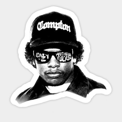 eazy mothafu*in e -- Choose from our vast selection of stickers to match with your favorite design to make the perfect customized sticker/decal. Perfect to put on water bottles, laptops, hard hats, and car windows. Everything from favorite TV show stickers to funny stickers. For men, women, boys, and girls. Macbook Wallpaper Stickers, 2pac Stickers, Rap Stickers, Rapper Stickers, Stickers Random, Clear Phone Case Design, Eazy E, Glitch Wallpaper, Iphone Case Stickers