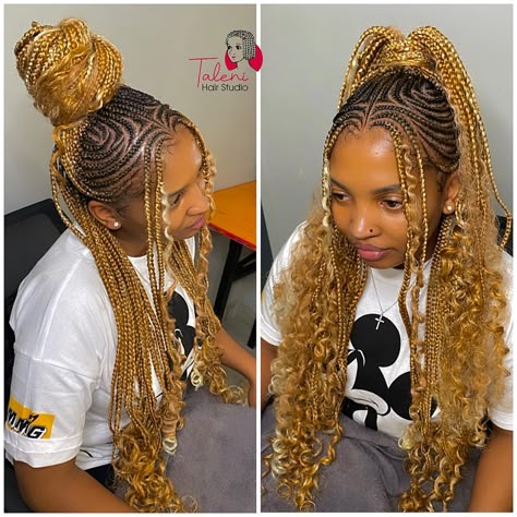 Conrows Lines And Braids 2024 Trends, Sweet And Sour Hairstyle Braids, Sweet And Sour Hairstyle, Random Hairstyles, Layer Braids, Protective Styles For Natural Hair Short, Half Cornrows, Unique Braided Hairstyles, Latest Braided Hairstyles