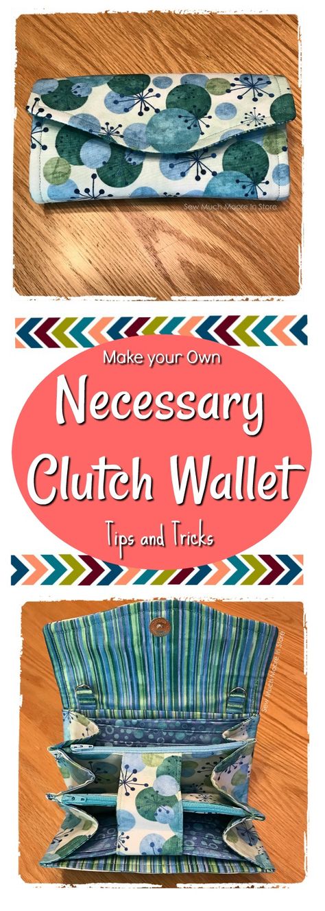 Necessary Clutch Wallet - Sew Much Moore Ncw Wallet, Sewing Wallet, Necessary Clutch Wallet, Felt Wallet, Diy Purses, Wallet Sewing Pattern, Sew Wallet, Travel Clutch, Wallet Tutorial