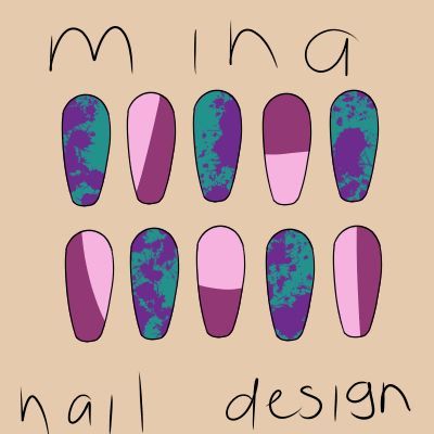 Lightning Nails, Anime Nail, Short Nail Manicure, Custom Puppets, Spring Break Nails, Mina Ashido, Fake Nails Designs, Punk Nails, Anime Nails