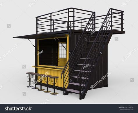 4000 × 3000 pixels • 13.3 × 10 in • DPI 300 • JPG Kiosk Concept, Container Kiosk, Foodtrucks Ideas, Container Coffee Shop, Pop Up Cafe, Mini Cafe, Container Cafe, Warehouse Design, Coffee Shop Bar