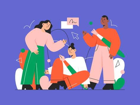 💼 "Junior designers are the key to building successful #design teams in 2020."  To design for unprecedented times, we need new methods. Today on the blog, we're sharing 7 reasons why now is the time to hire junior designers.   #illustration #designers #creativity #productdesign #dribbble Illustration Design Graphique, Color Plate, Vector Character, People Illustration, Flat Illustration, Illustration Character Design, Working Together, Editorial Illustration, Draw Drawing