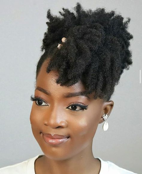 4c Natural Hairstyles Classy, Black Women 4c Hairstyles, Natural Up Do Hairstyles For Black Women, 4c Hair Styles For Black Women, Short Natural Hair Updo, Ponytail Hairstyles For Black Women 4c, Convention Hairstyles, Type 4c Hairstyles Medium, Medium Afro Hairstyles 4c Hair