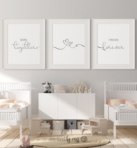 Small Nursery Twins, Twins Room Ideas Boy And Girl, Twin Baby Room Boy And Girl, Twin Nursery Boys, Twins Nursery Boy And Girl, Twin Boy And Girl Nursery, Twin Girl Nursery Ideas, Boy And Girl Twin Nursery, Twin Baby Shower Ideas Decoration