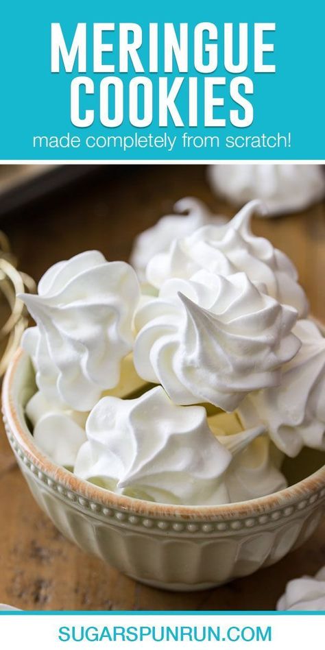 How To Make Maranges, How To Make Meringue Cookies, What To Do With Egg Whites, Merange Cookies Meringue, Whipped Cookies, Sweet Tooth Recipes, Whipped Eggs, Merengue Cookies, Meringue Kisses Recipe