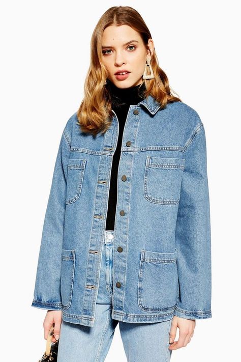 Shacket Outfit, Denim Shacket, Oversized Denim Shirt, Jean Jacket Outfits, Lightweight Blazer, Oversized Denim Jacket, Stylish Sweaters, Fall Outfits For Work, Classic Jeans