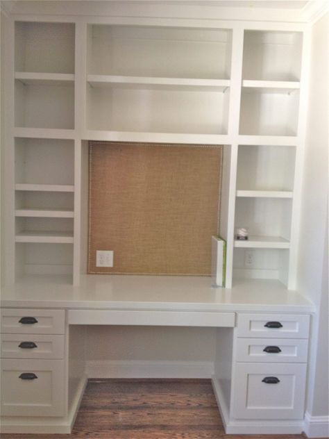 Craft Room Closet, Closet Room Organizer, Closet Desk, Desk Nook, Diy Bookshelf, Closet Office, Build A Closet, Bookshelf Desk, Room Shelves