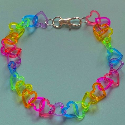 Dreamcore Accessories, Rainbow Goth Aesthetic, Clowncore Jewelry, Clowncore Accessories, Kidcore Accessories, Kidcore Jewelry, Decora Accessories, Rainbow Things, Rainbow Accessories