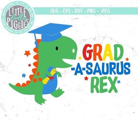 Dino Graduation, Dinosaur Graduation, Graduation Clip Art, Dino Svg, Coral Draw, Kids Graduation, Pink Dinosaur, Preschool Graduation, Birthday Clipart