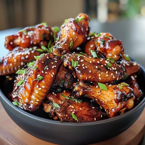 Teriyaki Chicken Wings Extravaganza Recipe - Recipes Time Game Day Wings, Asian Wings, Asian Chicken Wings, Teriyaki Wings, Teriyaki Chicken Wings, Honey And Soy Sauce, Chicken Teriyaki, Honey Soy, Baked Chicken Wings