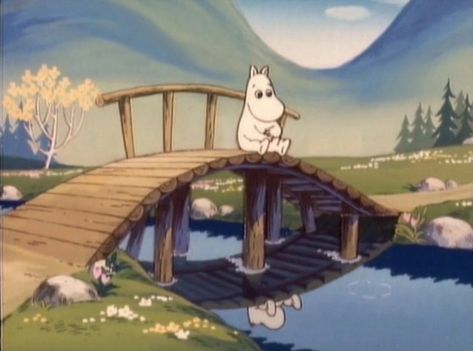 Moomin Wallpaper Desktop, Moomin Valley Aesthetic, Moomin Scenery, Moomins Aesthetic, Moomin Pfp, Moomin Icons, Moomin Cafe, Moomin Wallpaper, Bonsai Tree Tattoos