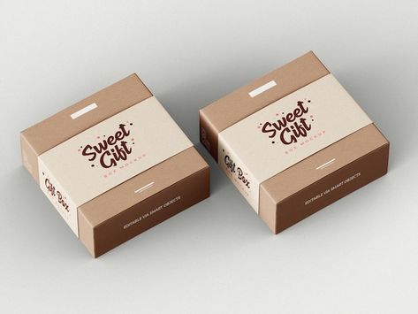 Gift box mockup template | Free Psd #Freepik #freepsd #black-box #product-box #packaging-box #square-box Mockup Packaging Box, Wet Wipes Packaging, Designer Packaging, Poster Mockup Psd, Mockup Template Free, Free Logo Mockup, Milk Box, Cake Packaging, Sweet Box