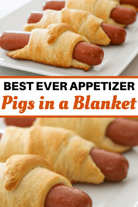 Pilsbury Crescent Pigs In A Blanket, Recipe Crescent Rolls, Cressant Rolls, Hot Dog Crescent Rolls, Easy Crescent Roll Recipes, Pigs In A Blanket Recipe, Ham Steak, Crescent Recipes, Crescent Roll Recipes