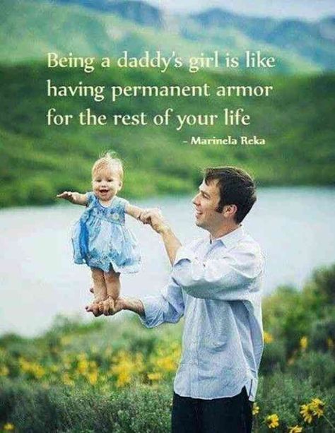 "Being a daddy's girl is like having permanent armor for the rest of your life." — Marinela Reka #fathersday #quotes #fathersdayquotes #dad Follow us on Pinterest: www.pinterest.com/yourtango Father Daughter Love Quotes, Best Fathers Day Quotes, Father Love Quotes, Quotes Girlfriend, Father's Day Quotes, 6 Month Baby Picture Ideas, Best Dad Quotes, Father And Daughter Love, Dad Love Quotes