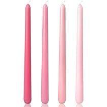 Pink Candle Sticks, Pink Candlesticks, Taper Candle Centerpiece, Pink Taper Candles, Flower Styling, Dripless Candles, Pink Candle, Long Candles, Candle Wick