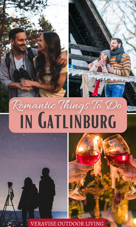 There is something magical in the air as soon as you enter Gatlinburg. Maybe it’s the breathtaking mountain views or the bubbling creeks that can be heard throughout the city. Whatever it is, this lovely mountain town is the perfect place for a sweet escape. Here is a list of romantic things to do in Gatlinburg to help you plan your trip. The post Romantic Things To Do In Gatlinburg appeared first on VeraVise Outdoor Living. Gatlinburg Honeymoon, Gatlinburg Tennessee Restaurants, Things To Do In Gatlinburg, Gatlinburg Tennessee Vacation, Couples Things To Do, Smokey Mountains Vacation, Gatlinburg Vacation, Tennessee Travel, Romantic Things To Do