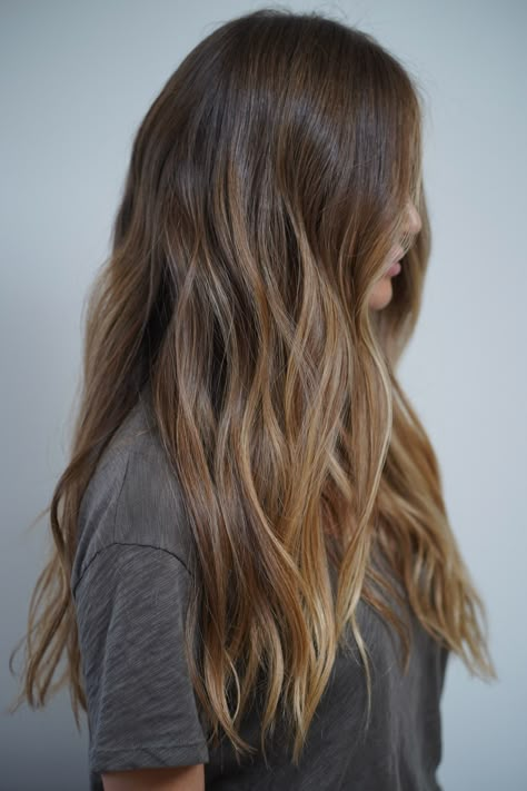 Lily Pilly, Balyage Long Hair, Hairstyle Hacks, Honey Brown Hair, Messy Buns, Brown Hair Balayage, Brown Blonde Hair, Hair Color And Cut, Honey Brown