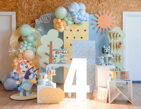 Bluey Birthday Party Ideas | Photo 2 of 10 Bluey Birthday Party Two, Bluey Party Backdrop, Bluey Birthday Ideas, Bluey Birthday Party Ideas, Bluey Birthday Party, Bluey Party, Bluey Birthday, Birthday Party Ideas, Catch My Party