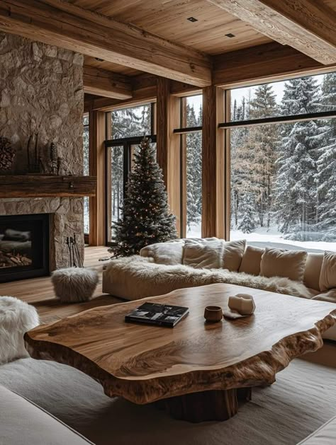 Cozy Cabin Interior, Chalet Interior, Modern Mountain Home, Dream Cabin, Ski House, Cabin Interiors, Winter Cabin, Cabin Living, Ski Chalet