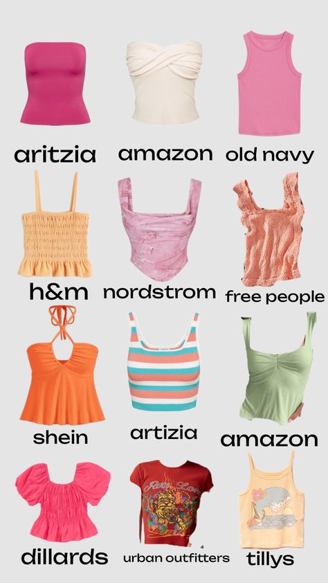 #summertops #summer #tops #shopping #shirts Where To Buy Tank Tops, Cute Online Clothing Stores, Pretty Stuff, Clothing Stores, Summer Clothes, Outfits Ideas, Girly Girl, Summer Tops, Spring Outfit