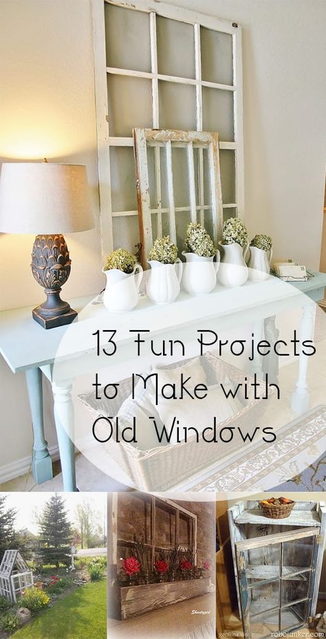 Frame Projects, Old Window Projects, Old Window Frames, Old Window Frame, Window Crafts, Window Projects, Casa Country, Frame Ideas, Dekor Diy