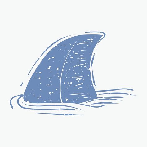 Blue shark fin linocut psd cute design element | free image by rawpixel.com / Niwat Beach Doodles, The Giant Peach, Stamp Carving, Shark Fin, Cute Shark, Blue Shark, Highlight Icons, Illustration Inspiration, Instagram Highlight Icons