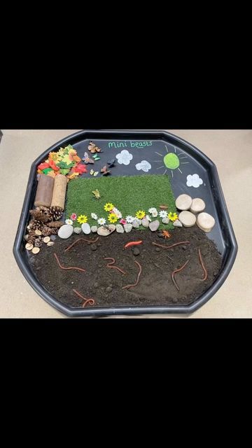 Ms Bianco on Instagram: "Minibeasts! 🐜 🪱 🦋 Our power of reading book this term is Yucky Worms! 🪱 #continousprovision #tufftray #tufftrayideas #reception #inspiretheirearlyyears #eyfstufftray #eyfs #powerofreading #minibeast" Power Of Reading, Mini Beasts, Tuff Tray, Tray Ideas, Reading Book, Books To Read, Tray, Easter, Reading