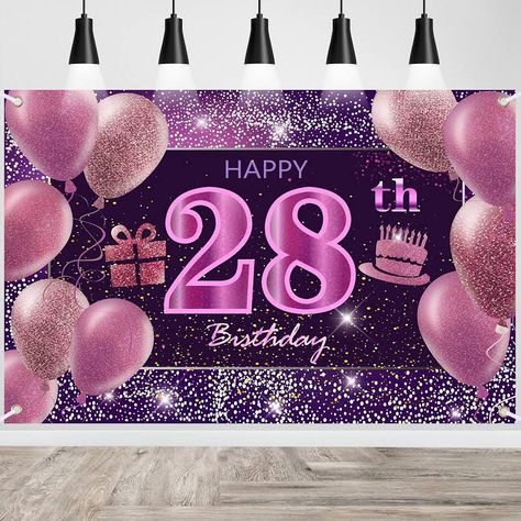 Happy 28th Birthday Cake GIF and Video with sound free download — Download on Funimada.com 27th Birthday Decorations, Happy 28th Birthday, Pink Decorations, Birthday Cake Gif, Pink And Gold Birthday Party, Pink Gold Birthday, 74th Birthday, 40th Birthday Party Decorations, 47th Birthday