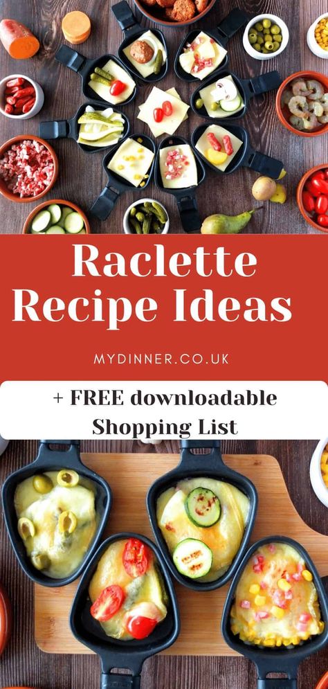 Need help planning your raclette menu? Everything you need to know about raclette. Get a FREE Downloadable RACLETTE SHOPPING LIST here. Raclette Recipes. Raclette Ideas. Raclette ideas dinner parties. raclette recipes dinner. raclette dips. raclette grill. raclette cheese. raclette dinner parties Christmas eve. raclette ideas recipes. raclette ideas dinner parties. raclette ideas food. raclette ideas vegetarian. raclette dinner parties. how to make raclette. raclette food meat easy. Swiss Raclette Recipes, Vegetarian Raclette Ideas, Raclette Grill Ideas, Vegetarian Fondue Ideas, Racellete Recipes, Raclette Ideas Recipes, Raclette Ideas Dinner Parties, Christmas Raclette, Raclette Dips