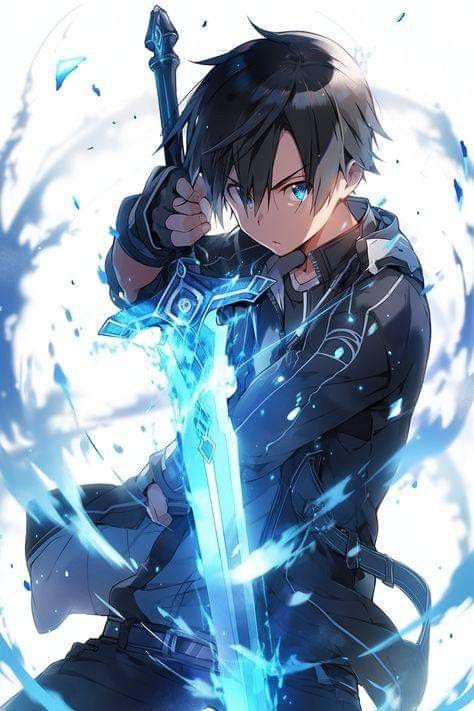 Sao Kirito And Asuna, Kirito Sao, Sao Anime, Accel World, Kirito Asuna, Cool Anime Backgrounds, Cool Swords, Cool Wallpapers Cartoon, Cool Anime Guys