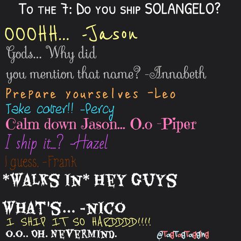 WARNING! DONT MENTION SOLANGELO TO JASON. Anyways guys, im back with Ask the 7! I need ideas to bring them to be. Created by: @TagTagTagging. Requested by: @DreamByDread Will Solace, I Ship It, Im Back, Calm Down, Greek Mythology, Percy Jackson, Harry Potter, Created By, Memes