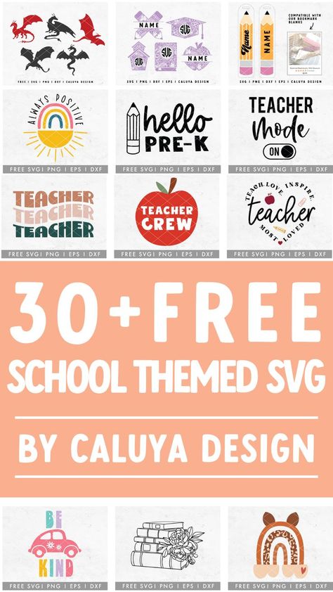 30+ Free School Themed SVG Svg Teacher Designs, Para Svg Free, Pencil Svg File Free, Back To School Svg Free, Free Svg Teacher, Teacher Shirt Svg Free, Cricut Teacher Shirts Svg Free, Free Svg Templates, Svg Teacher Designs Free