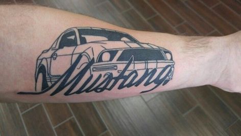 Mustang Tattoo Ideas, Ford Mustang Tattoo, Mustang Tattoo, Mustang Art, Man Shed, Tattoos And Piercings, Ford Mustang, Tatting, Mustang