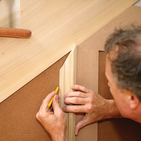 8 Basic Rules to Master Trim Carpentry - Fine Homebuilding Work Nook, Crown Molding Installation, Craftsman Window Trim, Diy Interior Doors, Cnc Furniture Plans, Diy Carpentry, Trim Carpentry, Fine Homebuilding, Diy Wainscoting