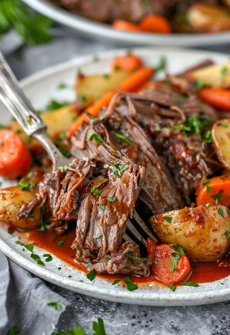 Learn How to Cook Chuck Roast Recipe For Free | Recipes You'll Love, Made Easy! Dutch Oven Chuck Roast, Chuck Roast Stew, Best Chuck Roast Recipe, Chuck Roast Recipe, Trendy Recipes, Oven Meals, Chuck Roast Recipes, Best Dutch Oven, Apple Salad Recipes