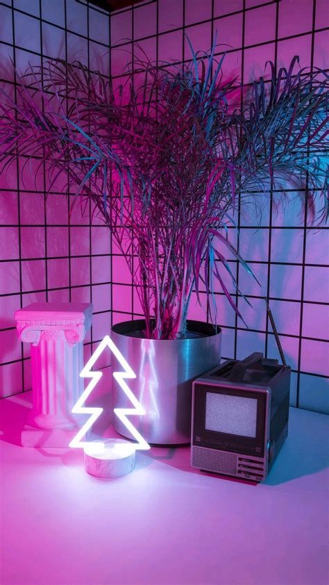 Neon Pink Aesthetic | Pink Tumblr Aesthetic, Purple Neon Christmas Aesthetic, Neon Christmas, Christmas Aesthetic, Pink Aesthetic, Aesthetic Wallpaper, Neon, Wallpapers, Purple, Christmas