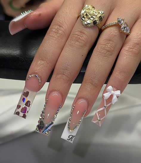 Long Gel Nails, Nail Board, Acrylic Toe Nails, Dope Nail Designs, Short Square Acrylic Nails, Long Acrylic Nails Coffin, Acrylic Nails Coffin Pink, Long Square Acrylic Nails, Bling Acrylic Nails