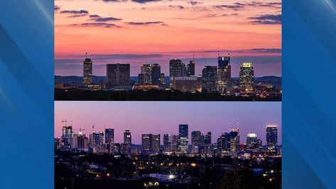 Photos compare Nashville's everchanging skyline less than a decade apart Nashville Tennessee Skyline, Nashville Landmarks, Signal Mountain Tennessee, Nashville Skyline, Buildings Photography, Forest Hills, Bowling Green, Music City, Wide Angle