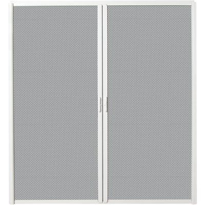 Verona Home Design Aluminum Retractable Screen Door Double Screen Doors, Metal Screen Doors, Aluminum Screen Doors, Retractable Screen Door, Track Design, Security Screen Door, Magnetic Screen Door, Sliding Screen Doors, Aluminum Screen