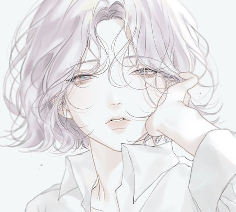 Short White Hair, White Lotus, Anime Baby, Ethereal Art, 영감을 주는 캐릭터, Anime Oc, Anime Angel, Digital Art Girl, Handsome Anime Guys