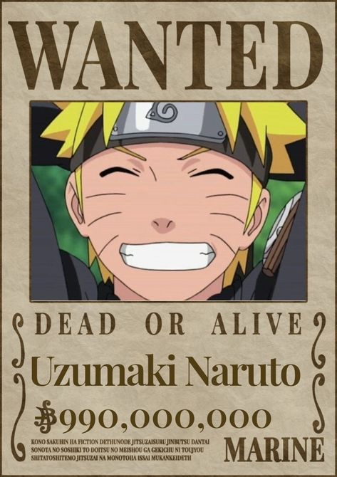 Naruto Supreme, Naruto Poster, Posters Diy, Tipografi 3d, Color Pencil Sketch, Naruto Sketch Drawing, Funny Photoshop, Wanted Poster, Naruto Sketch