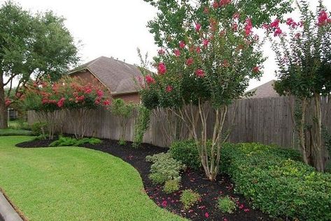 Shallow Garden, Backyard Privacy Fence, Perimeter Fence, Privacy Fence Landscaping, Landscaping Along Fence, Pinterest Garden, Privacy Landscaping, Farmhouse Outdoor, Backyard Privacy