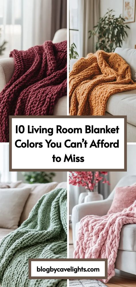 Ready to refresh your living space with the best living room blanket colors? Our guide reveals the top hues that create a serene and cozy living room decor. 🛋️ Uncover the colors that will turn your living room into a haven of relaxation! Discover your ideal blanket color! How To Style Throw Blanket On Sofa, Blanket Colors, Cozy Living Room Decor, Living Room Blanket, Chunky Knit Throw Blanket, Room Styling, Best Living Room, Living Room Styles, Room Styles