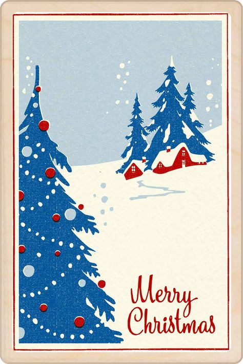 MERRY CHRISTMAS Happy Christmas Illustration, First Love Illustration, Postcards For Christmas, Post Card Christmas, Christmas Greeting Design, Christmas Card Design Ideas Graphics, Post Card Design Aesthetic, Christmas Postcard Illustration, Postcard Illustration Design