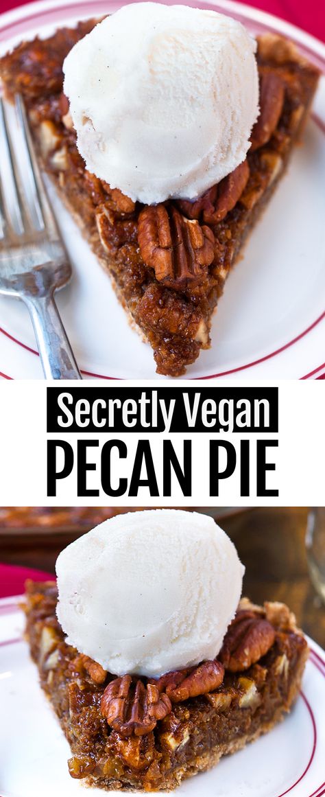 The Best Vegan Pecan Pie Recipe (Perfect for Thanksgiving or Christmas Dessert) Vegan Pecan Recipes, Easy Vegan Pie Recipes, Vegan Cottage Pie, Eggless Pecan Pie, Ww Pies, Pecan Pie Vegan, Vegan Pecan Pie Recipe, Pecan Desserts Recipes, Baked Brussel Sprouts