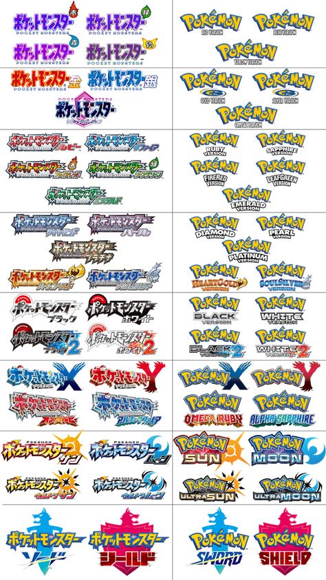 All Legendary Pokemon, Pokemon Show, Pokemon World, Pokemon Logo, Logo Funny, Sapphire Pokemon, English Logo, Pokemon Badges, Pokemon Names