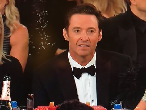 . Hugh Jackman Funny, Hugh Jackman Logan, Mosh Pit, Reaction Pic, James Franco, The Greatest Showman, Golden Globe, Hugh Jackman, Golden Globes